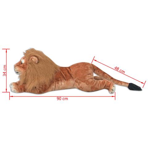 Giocattolo in Peluche Leone Marrone XXL - Foto 5