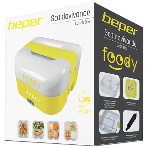 Portavivande Scaldavivande Elettrico Termico Box Giallo Auto 50w Foody - Foto 9
