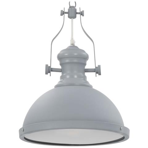 Lampadario Grigio Rotondo E27 - Foto 1