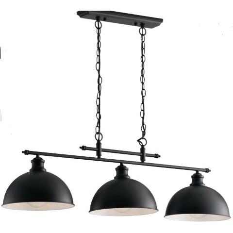 Lampadario Charleston Nera 3xe27 99x29x26cm - Foto 1