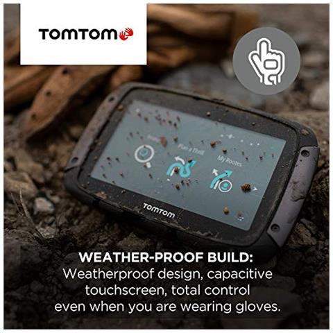 Sat Nav Moto Rider 50 4.3 Pollici Con Moto Specifico Winding E Collinari Strade Aggiornamenti Via Wi-fi Compatibile Con Siri E Google Now 3 Mesi Di Traffico E Velocit Erotiche Abbiamo Mappe - Foto 2