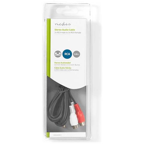 CAGB24205BK20 cavo audio 2 m 2 x RCA Nero - Foto 3