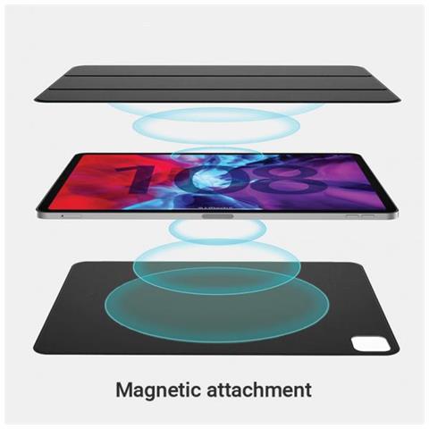 Magnet case iPad Pro 12.9 2018 32,8 cm (12.9") Custodia a libro Nero - Foto 3