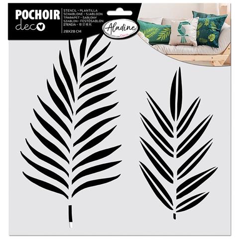 Stencil Tessile - Foglie Tropicali - Foto 1