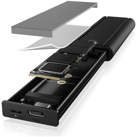 IB-1807MT-C31 Box esterno SSD Nero M. 2 - Foto 2