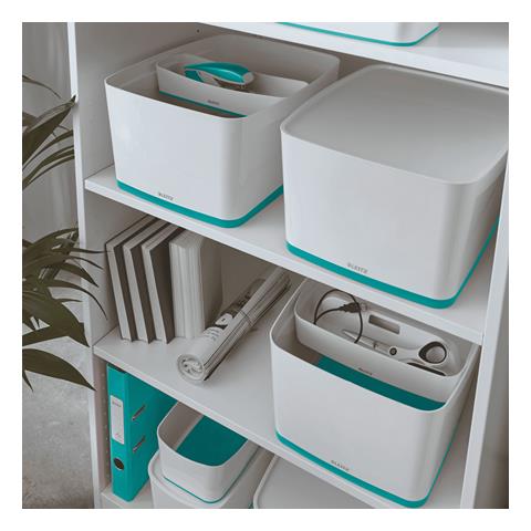 52161051 scatola di conservazione Armadietto portaoggetti Rettangolare ABS sintetico Blu, Bianco - Foto 2