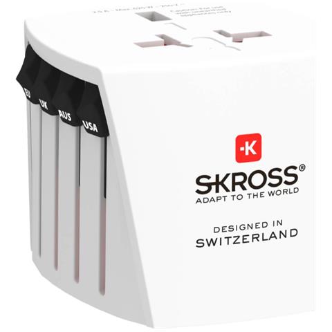 Adattatore Universale Da Viaggio 2.5a, Bianco - Foto 2
