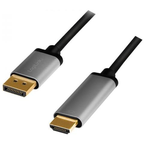 Cda0107 Cavo E Adattatore Video 2 M Displayport Hdmi Nero, Grigio - Foto 1