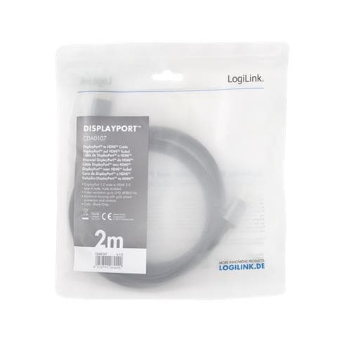 Cda0107 Cavo E Adattatore Video 2 M Displayport Hdmi Nero, Grigio - Foto 3