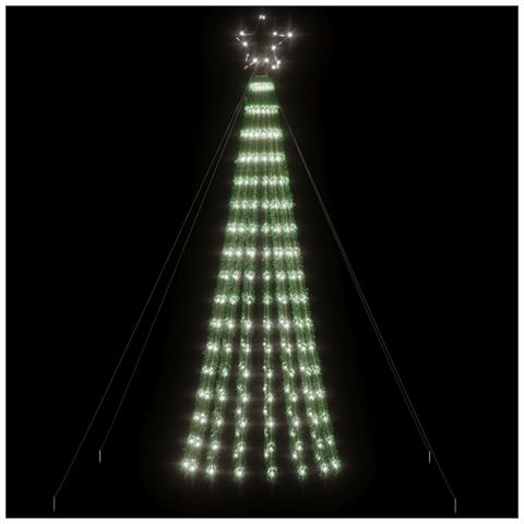 Illuminazione Albero Natale A Cono 275led Bianco Freddo 180cm - Foto 2