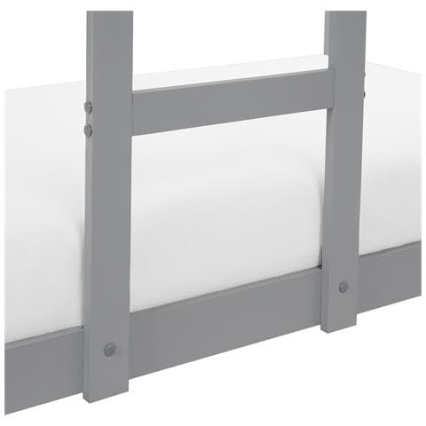 Letto A Castello Legno Grigio 90 X 200 Cm Labatut - Foto 8