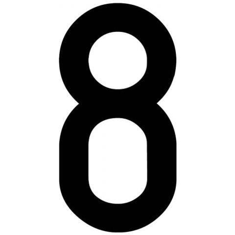 Busta 10 Numeri Adesivi ''8'' Per Targa Ripetitrice - Foto 1