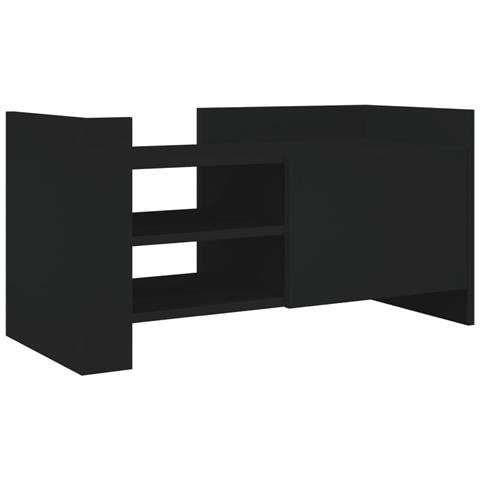 Mobile Porta Tv Nero 80x35x40 Cm In Legno Multistrato - Foto 2