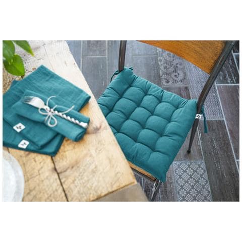 Cuscino Per Sedia 38 X 38 Cm Kala Pavone - Foto 1