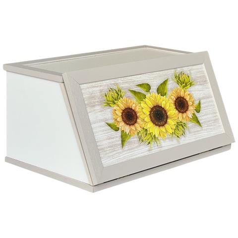 Cassetto Contenitore Bianco Panna In Legno Portapane - Foto 1
