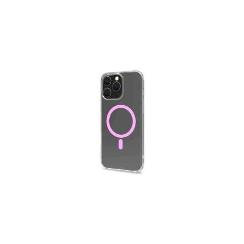 Apple Iphone 16 Pro Max Cover In Morbido Tpu Trasparente Magsafe Rosa - Foto 1