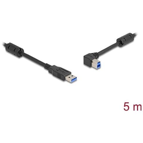 81103 - Usb 3.0 Kabel A Stecker Auf B Stecker 90° Links 5 M - Kabel - Digital /daten (81103) - Foto 1