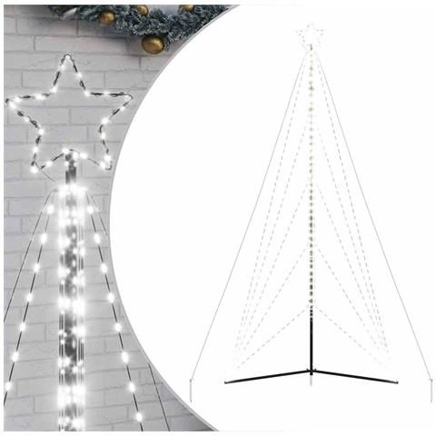 Albero Di Natale A Led 615 Led Bianco Freddo 404,5 Cm - Foto 2