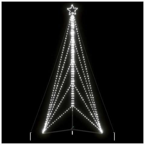 Albero Di Natale A Led 615 Led Bianco Freddo 404,5 Cm - Foto 1
