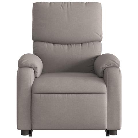 Poltrona Alzapersona Massaggiante Elettrica Tortora in Tessuto - Foto 9