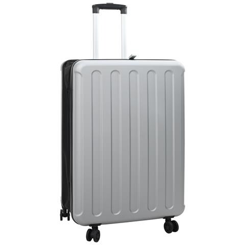 Valigia Pieghevole Rigida 28'' Argento 50x30x76 cm ABS - Foto 1