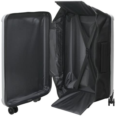 Valigia Pieghevole Rigida 28'' Argento 50x30x76 cm ABS - Foto 2