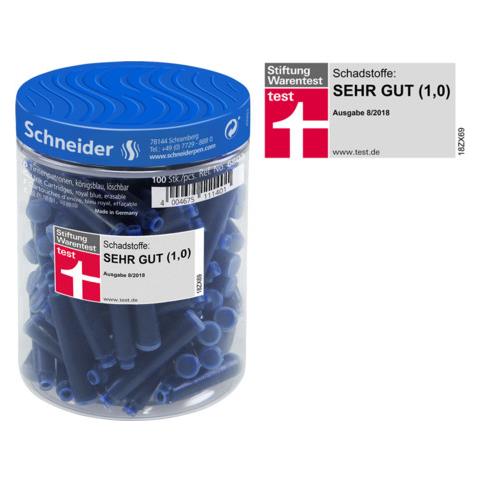 Schneider Tintenpatronen Sottile Blu 100 pz - Foto 1
