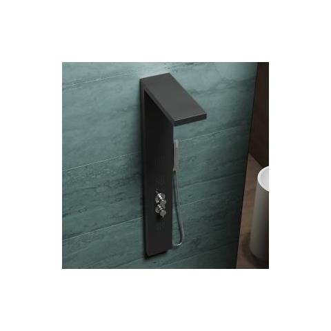 Colonna Doccia Pannello Idromassaggio Effetto Cascata Miscelatore Termostatico Yh8120 Grecia - Nero - Foto 2