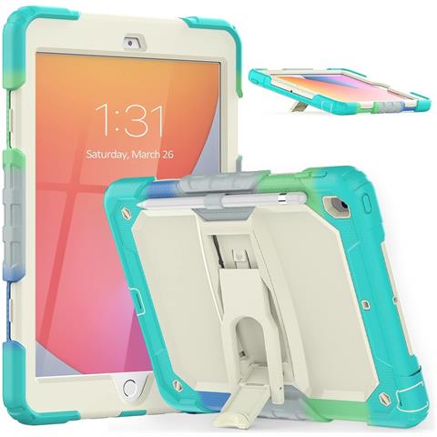 Custodia Per Ipad 9/8/7 10.2"" Con Supporto E Tracolla Verde - Foto 2