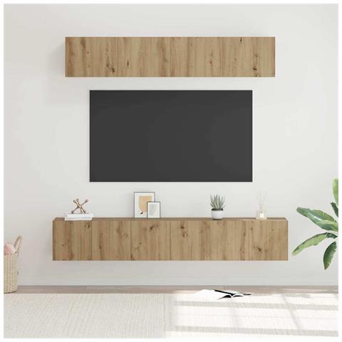 Set di mobili TV 5 pcs rovere artigianale Media 80 x 30 x 30 cm - Foto 2