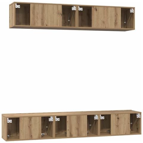 Set di mobili TV 5 pcs rovere artigianale Media 80 x 30 x 30 cm - Foto 9