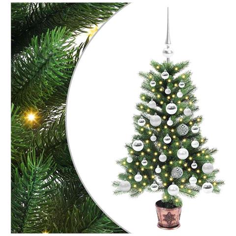 Albero di Natale con 150 LED con supporto Verde 90 cm PE - Foto 1