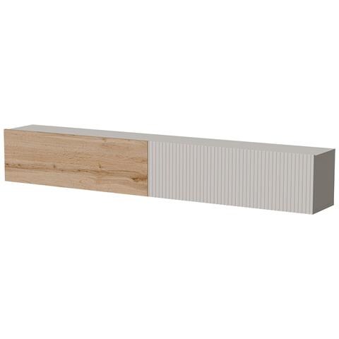 Sindia - Mobile Porta Tv Un Ripiano, 200x29.8x30.5h Cm Beige - Foto 1