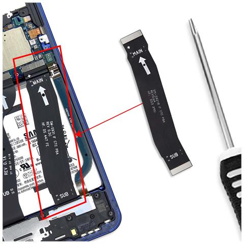 Nappo Principale Originale Per Galaxy S25 Collegamento Scheda Madre, Nero - Foto 4