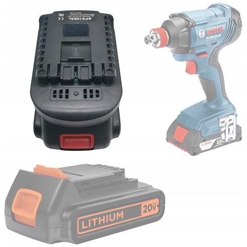 Adattatore Batteria 18v Compatibile Con Black&decker, Stanley, Porter Cable Per Bosch - Modello Bps18bsl | Alta Qualità, Precisione, Durata - Foto 1