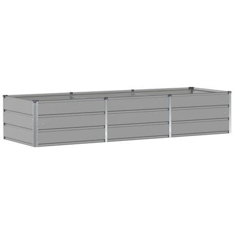 Fioriera Grigio chiaro 240 x 80 x 45 cm Acciaio - Foto 1
