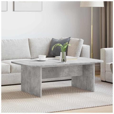 Tavolino da salotto Grigio cemento 93 x 53 x 33 cm - Foto 2