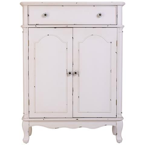 Console In Legno Bianco Con 2 Cassetti E 2 Porte 80x38x110,5h Cm - Foto 2
