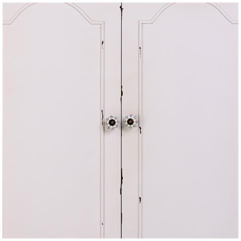 Console In Legno Bianco Con 2 Cassetti E 2 Porte 80x38x110,5h Cm - Foto 7