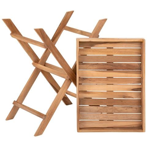 Tavolino Ronda-marrone-legno-39x29x49,5 Cm - Foto 2