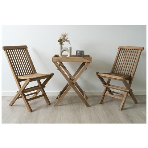 Tavolino Ronda-marrone-legno-39x29x49,5 Cm - Foto 5