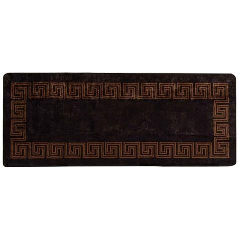 Runner Tappeto MARSA Nero 100 x 250 cm Poliestere e PVC - Foto 1