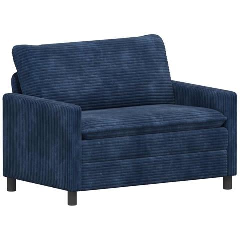 Divano Blu navy 126 x 81 x 87,5 cm Poliestere - Foto 1
