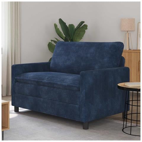 Divano Blu navy 126 x 81 x 87,5 cm Poliestere - Foto 2