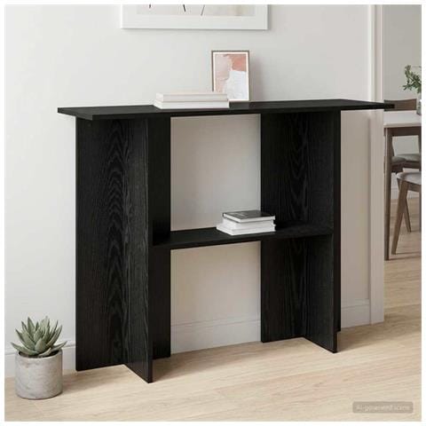 Tavolo consolle Rovere Nero 100 x 30 x 75 cm - Foto 2