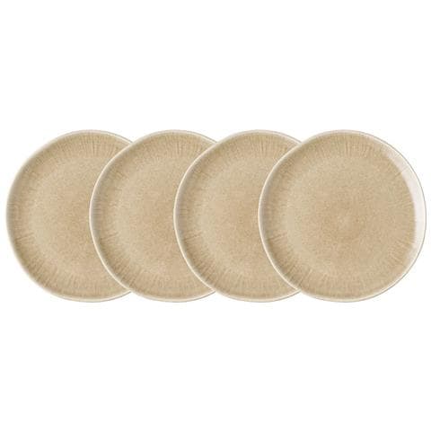 Piatto Piano Collezione Viola In Gres ø27 cm — Set di 4 Beige - Foto 2