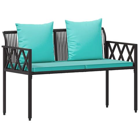 Panchine da esterno 2 -Seater 116 x 56 x 75 cm polyrattan - Foto 1
