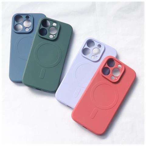 Custodia In Silicone Compatibile Con Magsafe Per Iphone 15 Plus - Nera - Foto 7