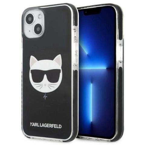 Karl Lagerfeld Klhcp13stpeck Iphone 13 Mini 5,4 Custodia Nera /nera Choupette Head - Foto 1