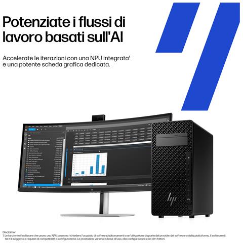 E26GHET PC /stazione di lavoro 265K 32 GB DDR5-SDRAM 1 TB SSD Windows 11 Pro Tower AI Workstation, AI PC Nero - Foto 2